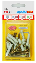 CELO FX 8 univerzális nylon dűbel + 5x60 facsavar - 10db / bliszter