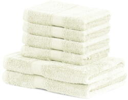 Restilo Bamby Ecru szett 2 db világosbézs fürdőlepedővel és 4 db törölközővel - DecoKing