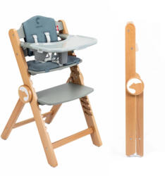 Kidnort etetőszék Drömmer unique natúr szürke - babycenter-online