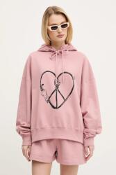 Moschino Jeans pamut melegítőfelső - rózsaszín L - answear - 114 990 Ft