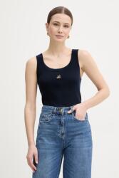 Luisa Spagnoli pamut top Cucirino - sötétkék M