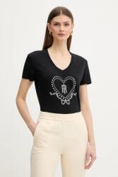 Fracomina t-shirt - fekete XL - answear - 21 990 Ft