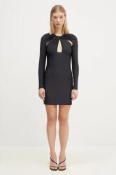 coperni ruha Twisted Cut-Out Jersey Dress - fekete XS