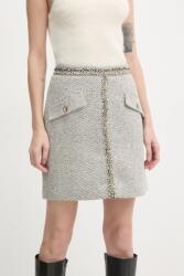 Bruuns Bazaar szoknya gyapjú keverékből - szürke 36
