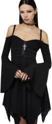 KILLSTAR дамска рокля KILLSTAR X MOTIONLESS IN WHITE - Black Damask - Black - KSRA014416