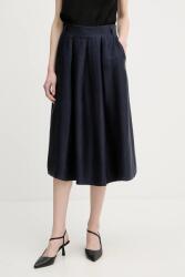 La Petite Française szoknya vászonkeverékből JOSEPHINE - sötétkék 36