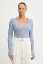 TWINSET pulóver gyapjúkeverékből - kék L