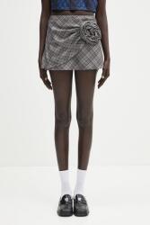 Ambush gyapjú szoknya Check Rose Skirt - szürke 40