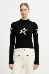 Perfect Moment merinó gyapjú pulóver Cable - fekete M