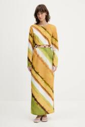 Never Fully Dressed ruha vászonkeverékből - sárga M