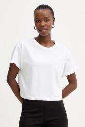 Twinset Póló oversize női pamut - fehér L