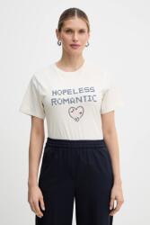 Weekend Max Mara pamut póló WEST - bézs L - answear - 48 990 Ft