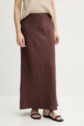 Samsoe Samsoe vászon szoknya SAAGNETA - barna S