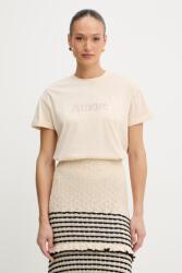 Twinset pamut póló - bézs M - answear - 38 990 Ft