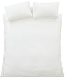 Bianca Fehér-bézs egyszemélyes pamut-perkál ágyneműhuzat 135x200 cm Contrast Trim - Bianca