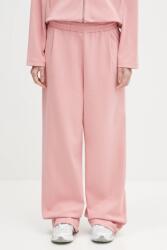 PANGAIA melegítőnadrág DNA Double Jersey Pleated Trousers - rózsaszín M