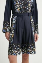 MUNTHE selyem rövidnadrág FABIANE - sötétkék 34
