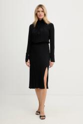 Patrizia Pepe viszkóz ruha - fekete 36 - answear - 78 990 Ft