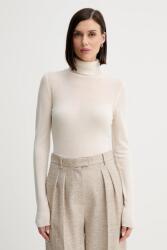 Simona Corsellini gyapjú pulóver - bézs L - answear - 39 990 Ft