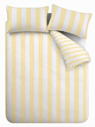 Catherine Lansfield Sárga kétszemélyes-hosszabbított háromrészes ágyneműhuzat 230x220 cm Cove Stripe - Catherine Lansfield