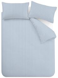 Catherine Lansfield Kék kétszemélyes-hosszabbított háromrészes ágyneműhuzat 230x220 cm Epping Textured Stripe - Catherine Lansfield