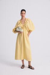 ANSWEAR vászon ruha - sárga M