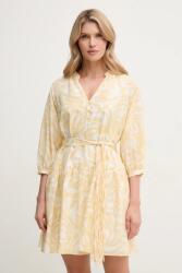 MARELLA selyemkeverékes ruha VENAS - sárga 38