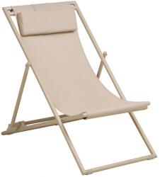 House Nordic Bézs fém kerti napozóágy Curtis - House Nordic