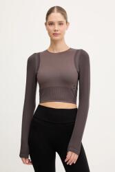 On hosszú ujjú felső jógázáshoz Studio - barna L