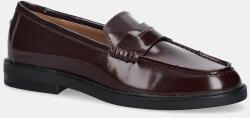 Steve Madden bőr mokaszin Adison - burgundia Női 39