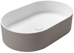 SAPHO THIN pultra szerelhető Rockstone mosdó, 55x35cm, agila/matt fehér (WN205-43) (WN205-43)