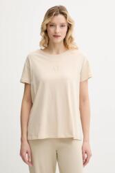 Giorgio Armani pamut póló - bézs M - answear - 15 990 Ft