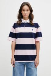 coperni pamut póló Striped Polo - rózsaszín XS