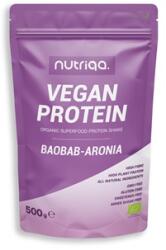 Nutriqa bio vegán baobab-arónia protein shake 500 g - mamavita
