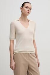 Calvin Klein pulóver selyemkeverékből - bézs M - answear - 24 990 Ft