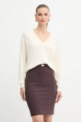 Elisabetta Franchi pulóver gyapjúkeverékből - bézs 36 - answear - 88 990 Ft