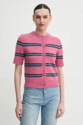 Samsoe Samsoe gyapjú kardigán SANOURA - rózsaszín L