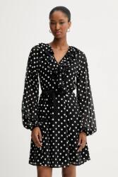 Rotate ruha Chiffon Ruffle Mini - fekete 36