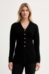 Isabelle Blanche gyapjú kardigán - fekete L