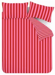 Sassy B Piros-rózsaszín egyszemélyes ágyneműhuzat 135x200 cm Stripe Tease - Sassy B