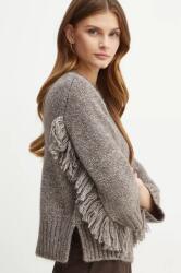 MARELLA gyapjúkeverék pulóver - szürke L