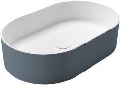SAPHO THIN pultra szerelhető Rockstone mosdó, 55x35cm, siena/matt fehér (WN205-42) (WN205-42)