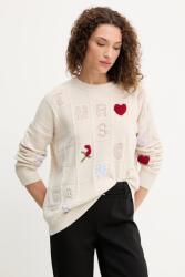 TWINSET gyapjú pulóver - bézs L - answear - 83 990 Ft