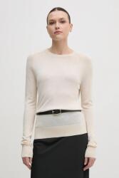 Calvin Klein pulóver selyemkeverékből - bézs XS