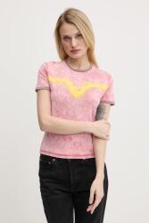 Diesel t-shirt T-UNCUTIE-LONG-Q3 T-SHIRT - rózsaszín XS