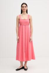 DKNY ruha lenkeverékből - narancssárga XL