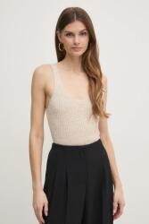 Twinset felső lenkeverékből - bézs XL