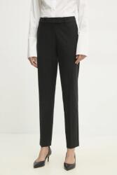 Answear. LAB egyenes szárú kösztumnadrág - fekete XS
