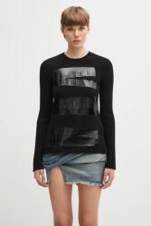 MM6 Maison Margiela pulóver gyapjúkeverékből - fekete L - answear - 91 990 Ft