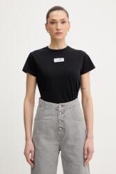 MM6 Maison Margiela pamut póló - fekete XL - answear - 75 990 Ft